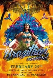 brazilian carnival flyer