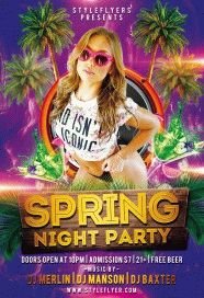 Spring night party