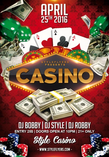 Casino PSD Flyer Template #6921 - Styleflyers