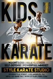 karate PSD Flyer Template