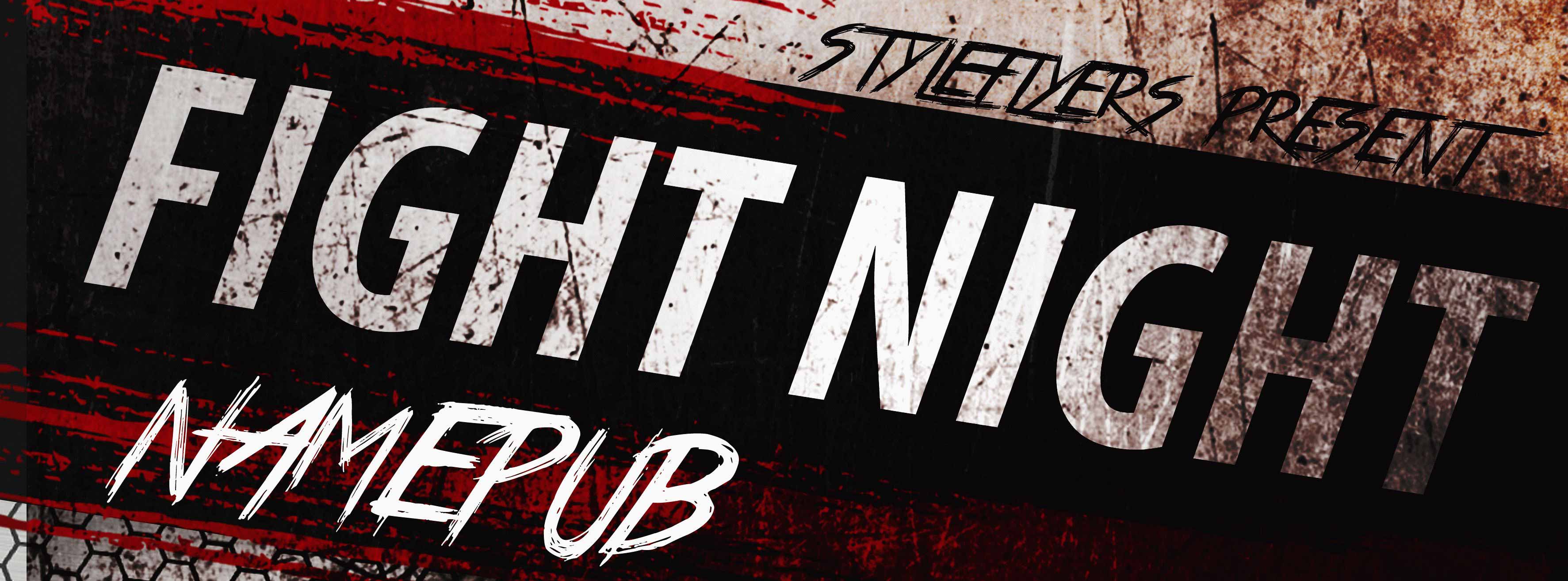 Fight Night PSD Flyer Template