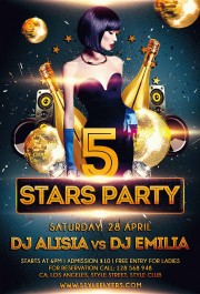 5-stars-party-PSD-Flyer-Template