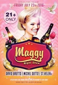 Maggy Show PSD Flyer Template