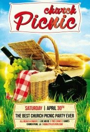 church picnic PSD Flyer Template
