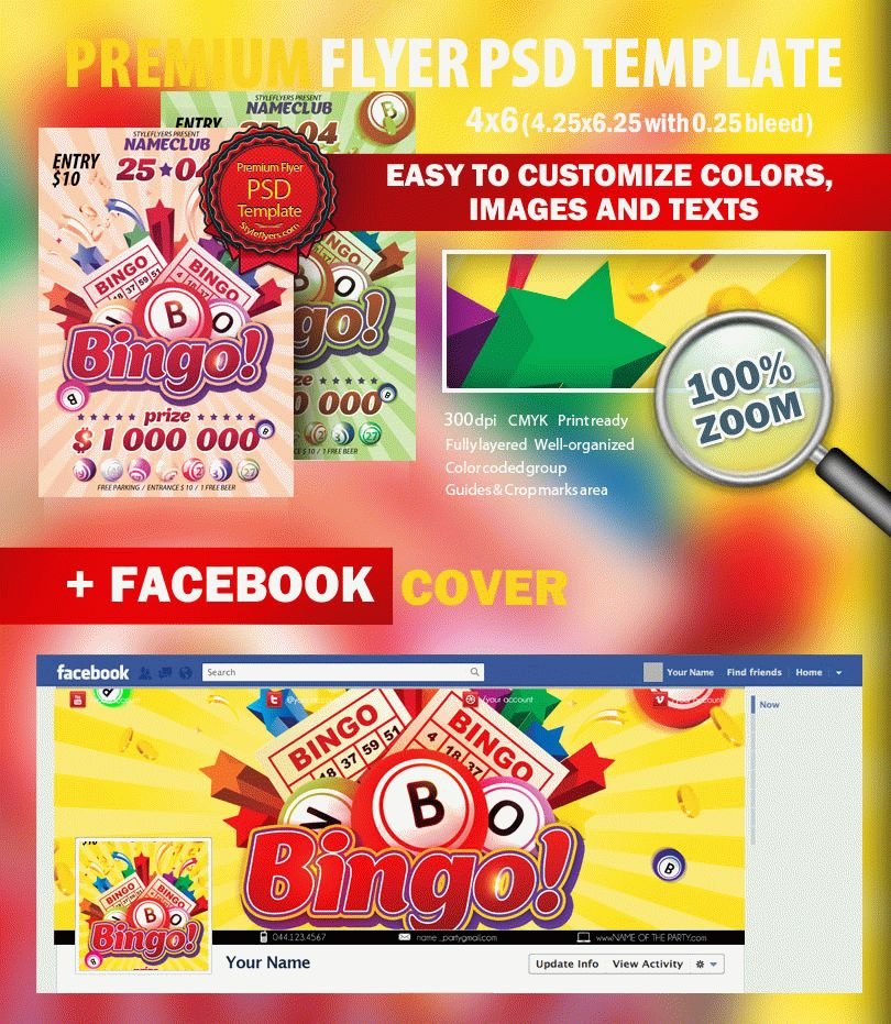 Bingo PSD Flyer Template