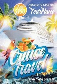 Cruise Travel PSD Flyer Template