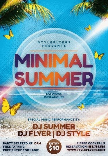 Minimal-Summer-PSD-Flyer-Template