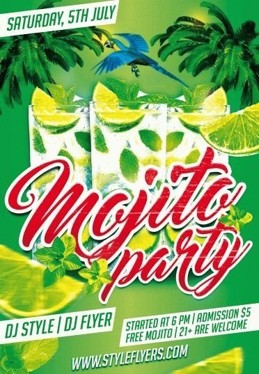 Mojito-Party-PSD-Flyer-Template