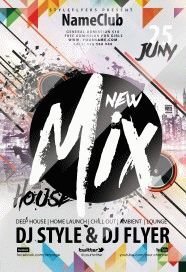 New Mix House Flyer PSD Flyer Template