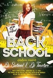Back To School_watermarks PSD Flyer Template
