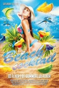 Beach-Cocktail-PSD-Flyer-Template