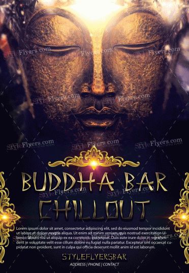 Buddha Bar Chillout PSD Flyer Template