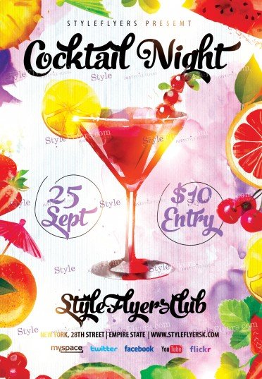 Cocktail-Night-PSD-Flyer-Template