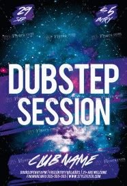 Dubstep Session PSD Flyer Template