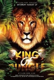 King-Of-Jungle-Faith-Church-PSD-Flyer-Template