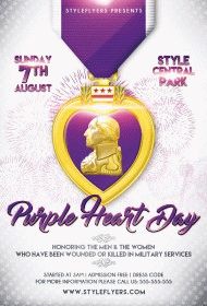 Purple-Heart-Day-PSD-Flyer-Template