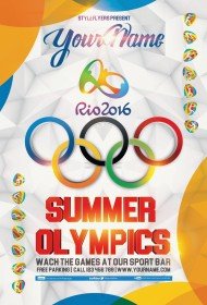 Summer Olympics PSD Flyer Template