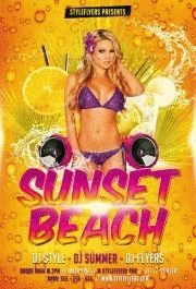 Sunset Beach PSD Flyer Template