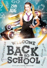 Back To School  PSD Flyer Template