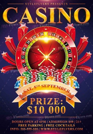 Free Casino Party Flyer Templates