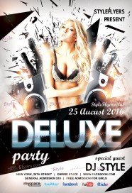 Deluxe Party PSD Flyer Template