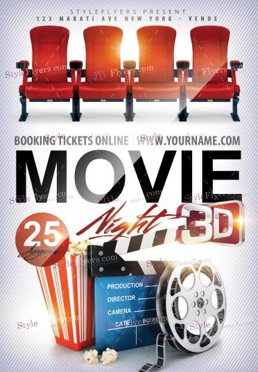 Movie Night PSD Flyer Template