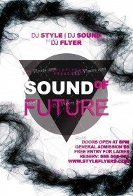 Sound Of Future PSD Flyer Template