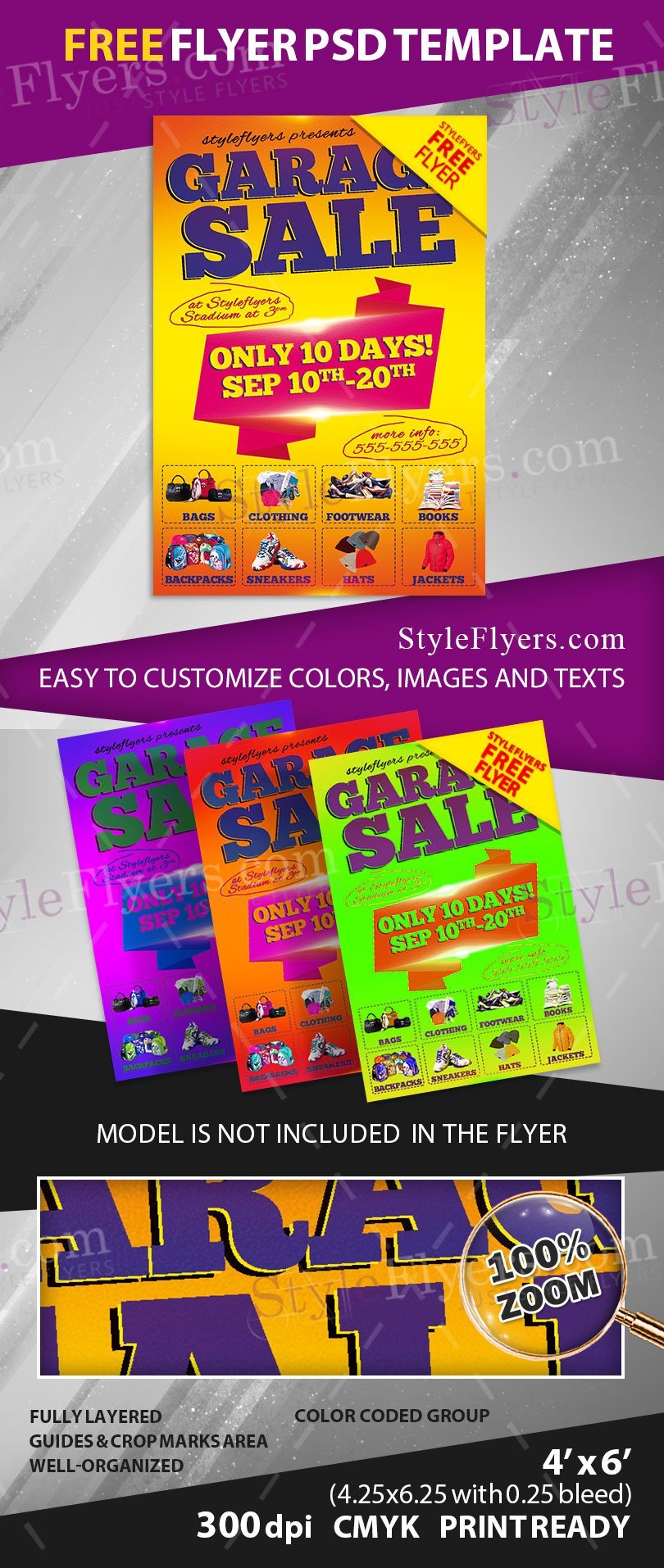 Yard Sale Flyer Template Free Collection