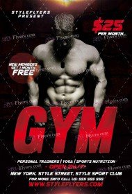 gym-psd-flyer-template
