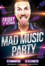mad-music-party-psd-flyer-template