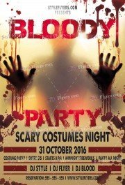 bloody-party-psd-flyer-template