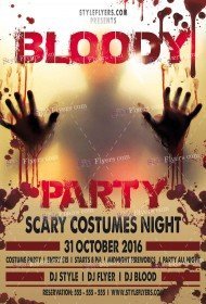 bloody-party-psd-flyer-template