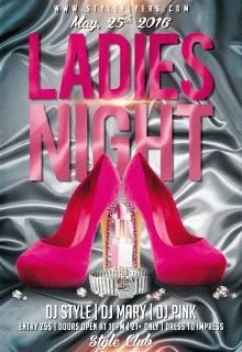 Ladies Night PSD Flyer Template #6581 - Styleflyers