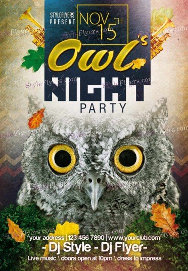 owls-night-party-psd-flyer-template