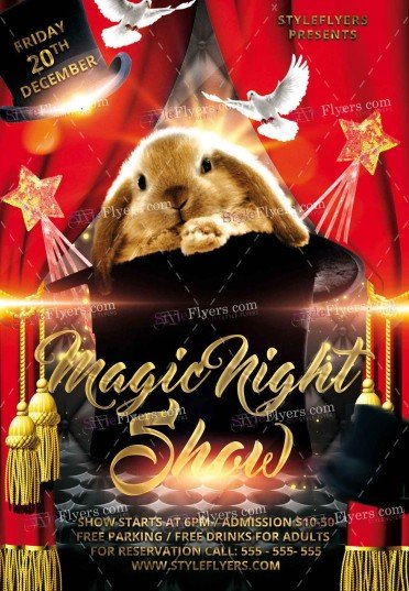 magic-night-show-psd-flyer-template