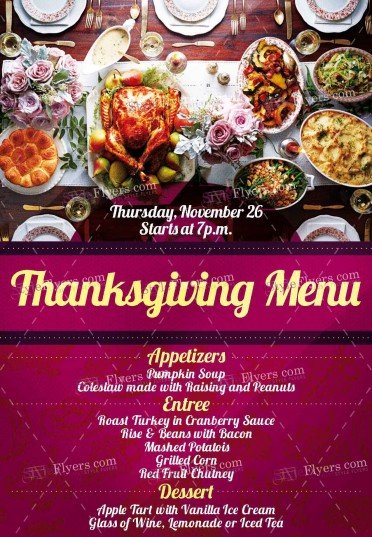 thankgiving-menu-psd-flyer-template