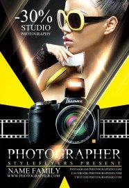 Photographer Free Flyer Psd Template Free Download 125 Styleflyers