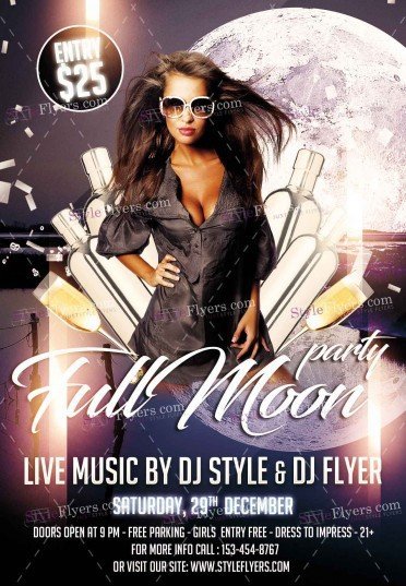full-moon-party-psd-flyer-template