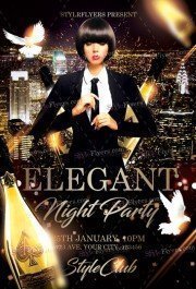 Elegant Night PSD Flyer Template