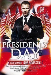 Presidents Day PSD Flyer Template