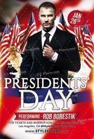 Presidents Day PSD Flyer Template