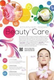 Beauty Care PSD Flyer Template