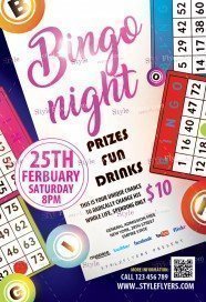 Bingo Night PSD Flyer Template