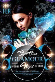 Glamour Night PSD Flyer Template