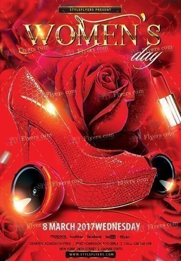 Women’s Day Party PSD Flyer Template