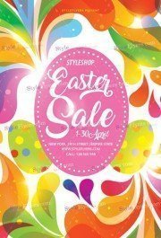 Easter Sale Flyer PSD Flyer Template