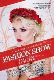 Fashion Show PSD Flyer Template