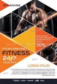 Fitness PSD Flyer Template_