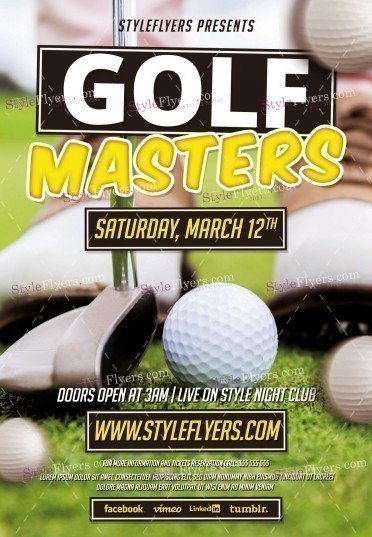 Golf Masters PSD Flyer Template
