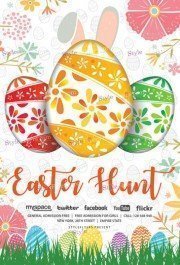 Easter Hunt PSD Flyer Template